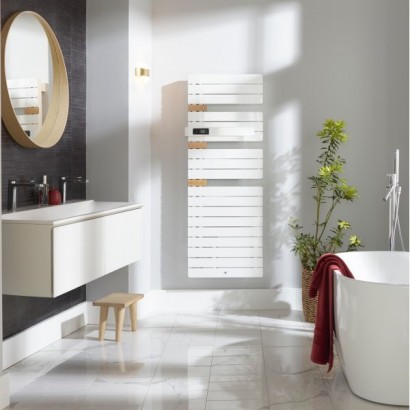 ALLURE 4 Classique - BLANC - Mât à gauche [- Sèche-serviettes électrique - Thermor]