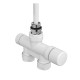 Pack robinetterie monopoint thermostatisable - Droit - Blanc [- Monotube / Bitube Entraxe 50 mm - ACOVA]