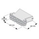 Caisson de distribution insonorisée plat 2 x 10 piquages Ø 75 - Sky 150 et 200 [- Conduits et accessoires VMC en PEHD - Brink]