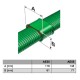 Connecteur droit PEHD - 50x100 mm ou 60x130 mm [- Conduits et accessoires VMC en PEHD - Brink]