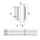 Bouche d'insufflation ronde - Ø 125 mm [- bouches VMC à débit réglable - Brink]