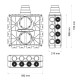 Caisson de distribution multi-configuration - 24 piquages [- Accessoires VMC en PEHD - Brink]