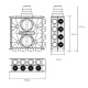 Caisson de distribution multi-configuration - 16 piquages [- Accessoires VMC en PEHD - Brink]