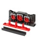 Boitier encastré pour bouche design Comfogrid LINEA 400 mm - 1xØ 90 mm + 2xØ 75 mm - CSB-P 400 [- Réseau ComfoTube - Zehnder]
