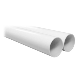 Tube PVC Ø 51 mm - 2 mètres [- TUB R 2M - Réseau Aspiration centralisée - Unelvent]