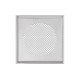 Grille carrée métallique Venezia - Ø 125 mm - Blanche ou *Inox [- Bouche acier - Réseau ventilation - Zehnder]