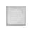 Grille carrée métallique Venezia - Ø 125 mm - Blanche ou *Inox [- Bouche acier - Réseau ventilation - Zehnder]