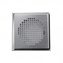 Grille carrée métallique Torino - Ø 125 mm - Blanche ou Inox [- Bouche acier - Réseau ventilation - Zehnder]
