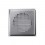 Grille carrée métallique Torino - Ø 125 mm - Blanche ou Inox [- Bouche acier - Réseau ventilation - Zehnder]
