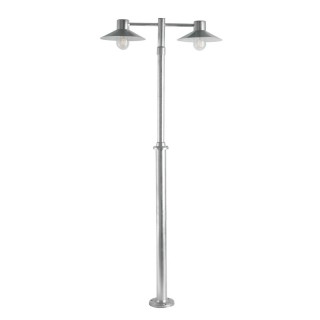 Lampadaire double tête LUND E27 [- Eclairage extérieur - Norlys]