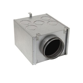 Caisson de répartition métallique 10 piquages - Optiflex [- Conduits Polyéthylène et accessoires VMC - Aldès]