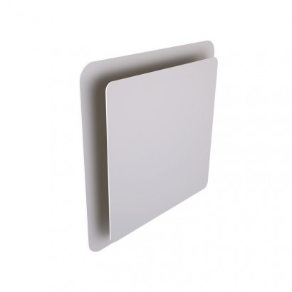 Bouche design à effet coanda carrée Ø 125 mm - Blanche - montage plafond [- Brink]
