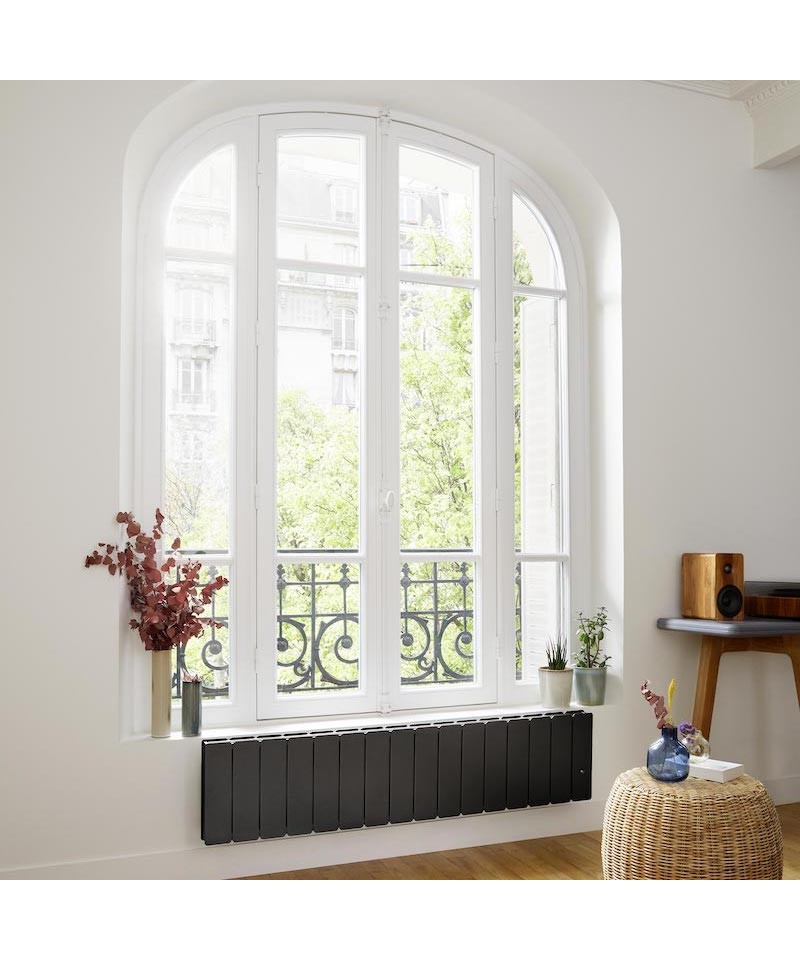 Radiateur inertie sèche fonte Eco 2 - Blanc - 1000W