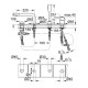 NOUVEAU CONCETTO - Façade pour combiné monocommande 4 trous [- Robinetterie salle de bains - GROHE]