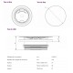 Bouche de ventilation réglable Ø 125 mm [- RV125 - Bouche VMC design - Venilair]