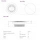 Bouche de ventilation réglable Ø 125 mm (version grande) [- RVG125 - Bouche VMC design - Ventilair]