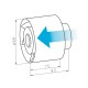 Ventilateur tubulaire réversible REW 90 K - Ø 100 mm [- Ventilateurs centrifuges réversibles pour gaines - HELIOS]