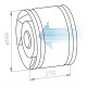 Ventilateur tubulaire réversible REW 200 - Ø 200 mm [- Ventilateurs centrifuges réversibles pour gaines - HELIOS]