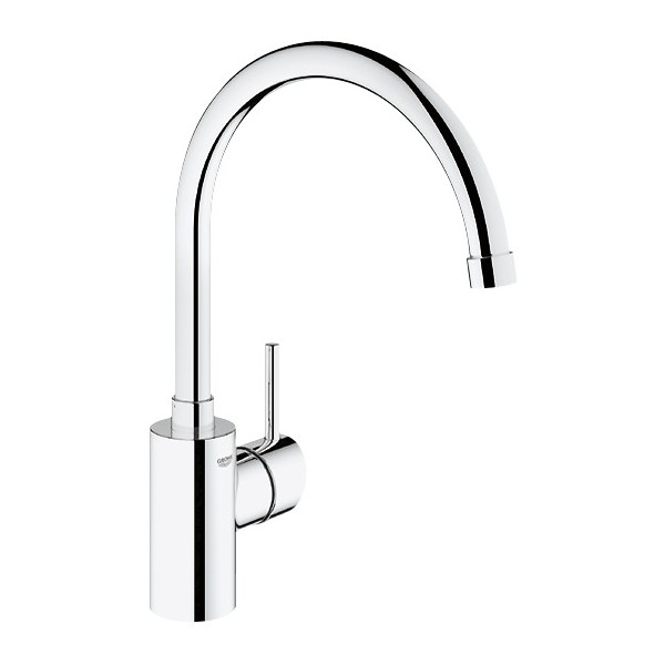 robinet mitigeur cuisine GROHE Bauloop bec haut + produit