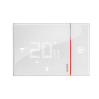 Thermostat connecté Smarther Blanc ou noir - Montage encastré [- 049038 - 049039 - Régulation chauffage central - NETATMO]
