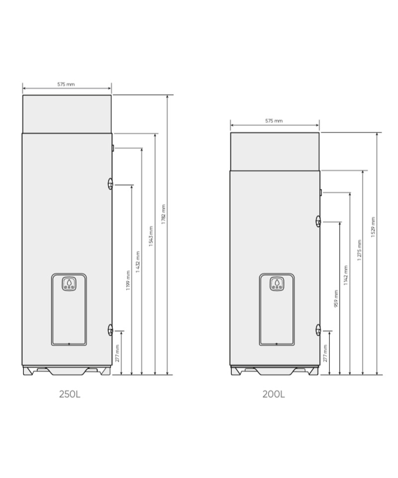 Chauffe-eau thermodynamique 250L connecté sur socle ÉGÉO - Atlantic