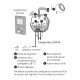 Recepteur 10A thermostat Soleka [- Récepteur Thermostat pour film chauffant Soleka - Atlantic]