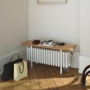 CHARLESTON Relax avec Banc - Blanc [- Radiateur Chauffage Central - ZEHNDER]