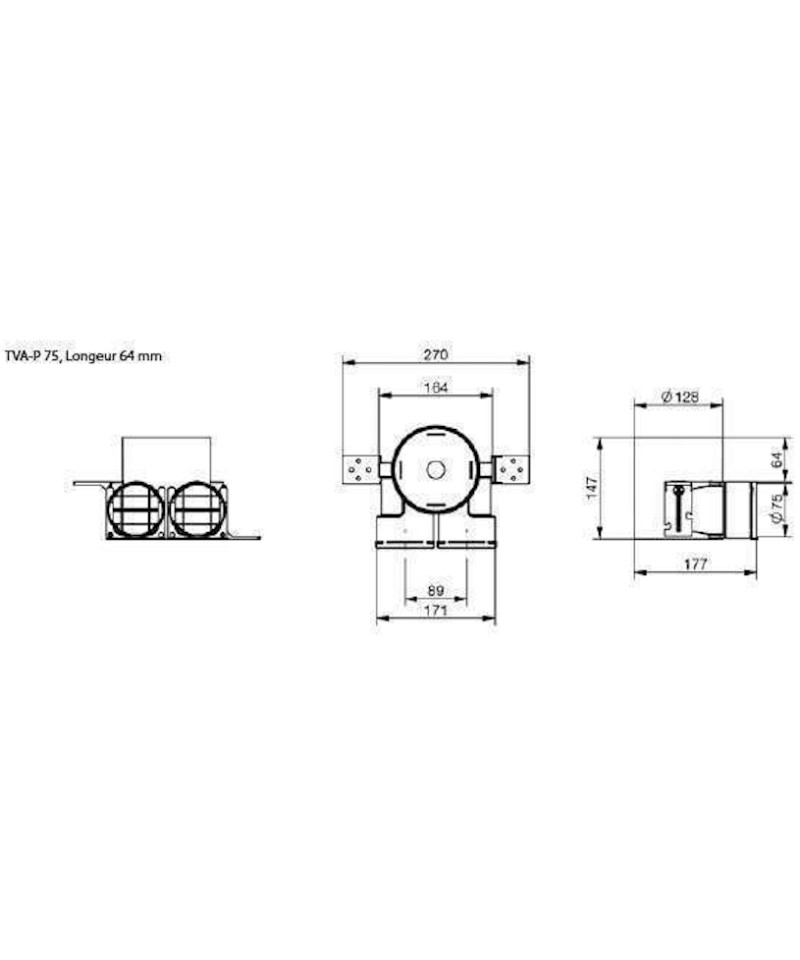 Bouche d'extraction Luna E Comfovalve Noire Ø 125 mm - Bouches VMC  réglables - Zehnder