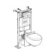 Bâti-pack DUOFIX WC suspendu Renova carénée, 112 cm. réservoir à encaster SIGMA 12 cm, plaque [- Bâti-support - Geberit]
