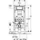 Bâti-pack DUOFIX WC suspendu Renova carénée, 112 cm. réservoir à encaster SIGMA 12 cm, plaque [- Bâti-support - Geberit]