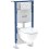 Bâti-pack DUOFIX WC suspendu Renova carénée, 112 cm. réservoir à encaster SIGMA 12 cm, plaque [- Bâti-support - Geberit]