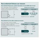 Plus-value pour raccordement Entraxe sur-mesure pour Charleston [- Option sans robinetterie - ACOVA]