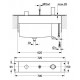 ALLURE - Chassis pour combiné monocommande 3 trous montage sur banquette [- Robinetterie salle de bains - GROHE]