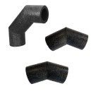 Coudes polyéthylène isolés Ø 80, 125, 150 et 160 mm - Série TUBISO [- accessoire VMC double flux - S&P]