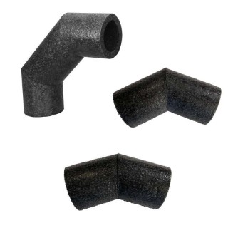 Coudes polyéthylène isolés Ø 80, 125, 150 et 160 mm - Série TUBISO [- accessoire VMC double flux - S&P]
