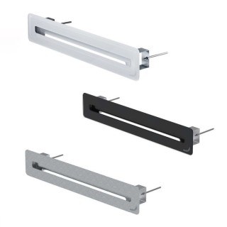 Grille Design Comfogrid Linea 600 mm - finition métal brossé ou Vitrée blanche ou noire [- Réseau ComfoFlat - Zehnder]