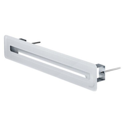 Grille Design Comfogrid Linea 600 mm - finition métal brossé ou Vitrée blanche ou noire [- Réseau ComfoFlat - Zehnder]