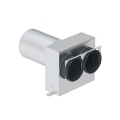 Plénum de bouche droit TVA-P 2x90 DN125 - 2 x Ø 90 mm [ - Réseau ComfoTube - 990320713 - Zehnder]