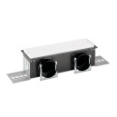 Boîtier de bouche CLD-P - raccordement latéral 2 x Ø 90 mm - Hauteur 115 mm [- mural, sol ou plafond - Réseau PEHD - Zehnder]