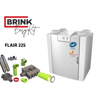 EasyKit FLAIR 225 - Réseau DN 75 mm [- VMC Double flux haut rendement - BRINK]