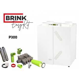 Easykit Excellent P300 - Réseau Ø 75 mm [- VMC Double flux haut rendement - BRINK]