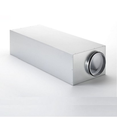 Amortisseur de bruit rectangulaire CSI 550 Ø 180 mm excentré - Longueur 900 mm [- silencieux réseau VMC Double flux - Zehnder]