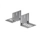 2x supports de montage pour métal CLD-P ou CLD (standard et large) [- Accessoires Boitiers - Réseau ComfoTube - Zehnder]