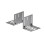 2x supports de montage pour métal CLD-P ou CLD (standard et large) [- Accessoires Boitiers - Réseau ComfoTube - Zehnder]