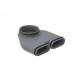 Raccord équerre Ø 160 mm CK300 pour conduit CK300 Comfoflat [- Réseau PEHD Comfoflat 51- Zehnder]