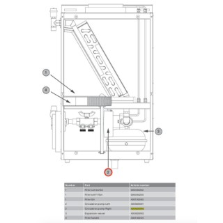 Pompe pour ComfoFond-L et ComfoFond-L Q version gauche [- Pièce détachée VMC double flux - Ni repris ni échangé - Zehnder]
