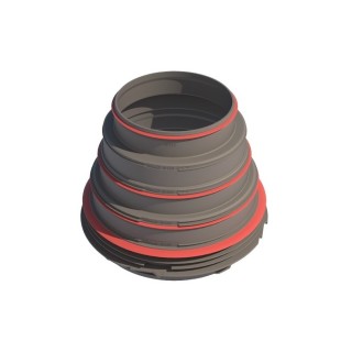 Adaptateur DN200 caisson multi-configuration BRINK [- Conduits et accessoires VMC en PEHD - Brink]