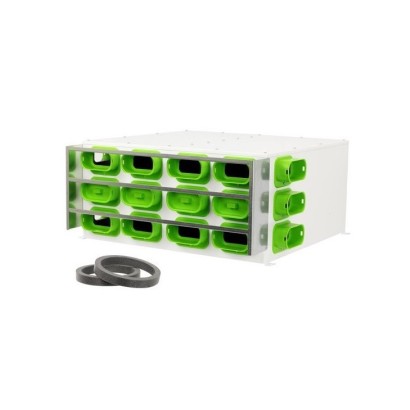 Caisson de distribution d'air insonorisé extra-plat Sky 300 - 2x9 AE35 [- Conduits et accessoires VMC en PEHD - Brink]