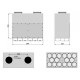 Caisson distribution direct D160/180 Sky300 / Excellent 300-400-450 - 2x (8xø90) [- Accessoires VMC en PEHD - Brink]