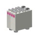 Caisson de distribution insonorisé DN180 pour Flair 400 - 2x10 DN90 [- Conduits et accessoires VMC en PEHD - Brink]